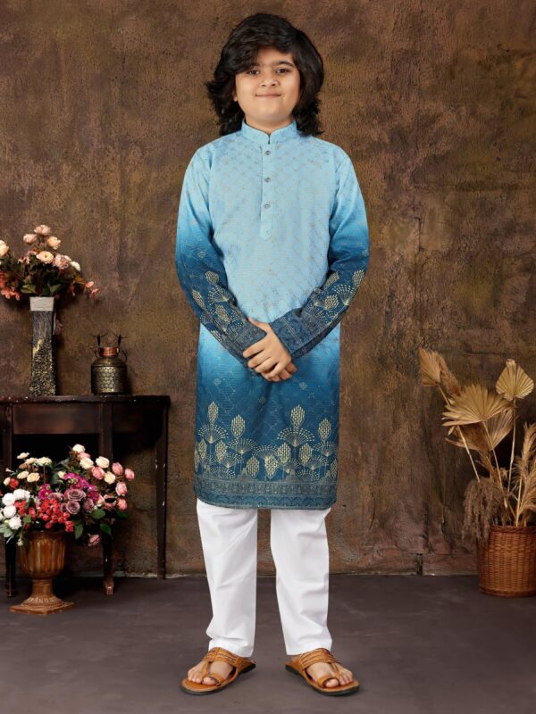 Boys Kurti Pyjama Set